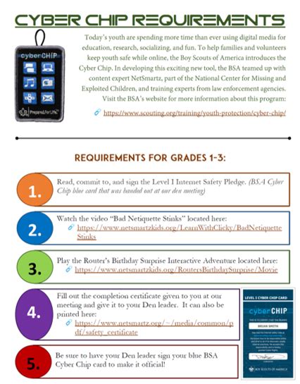 cyber chip grade 5|bsa cyber chip worksheet.